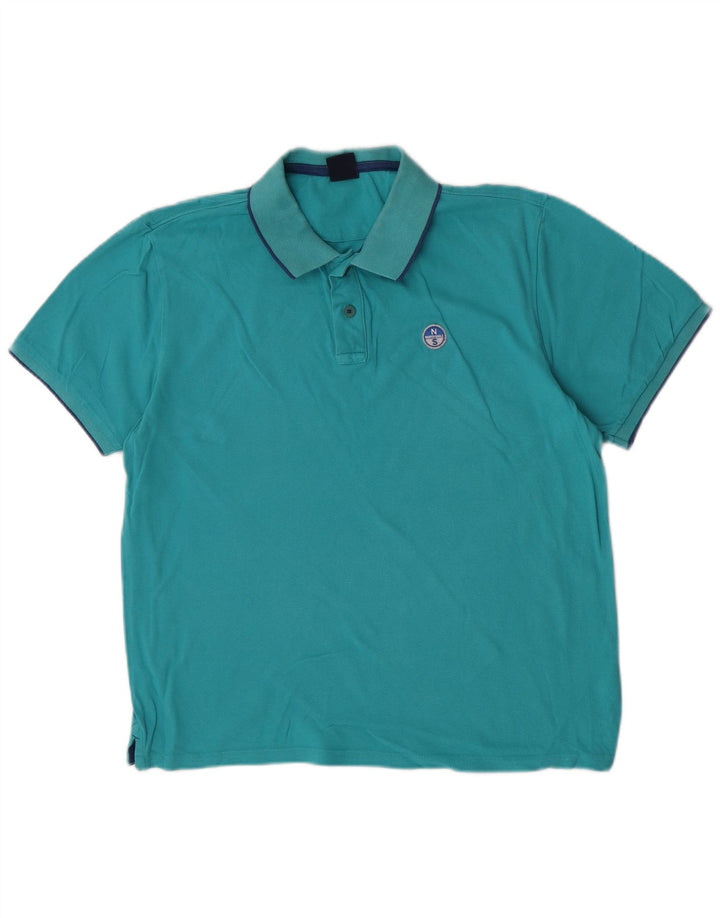 Polo North Sails Hombre Grande Azul Algodón