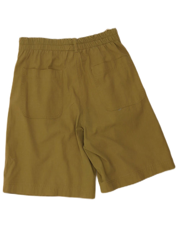 Newpenny Bermudas de cintura alta para mujer W30 Large Khaki Cotton
