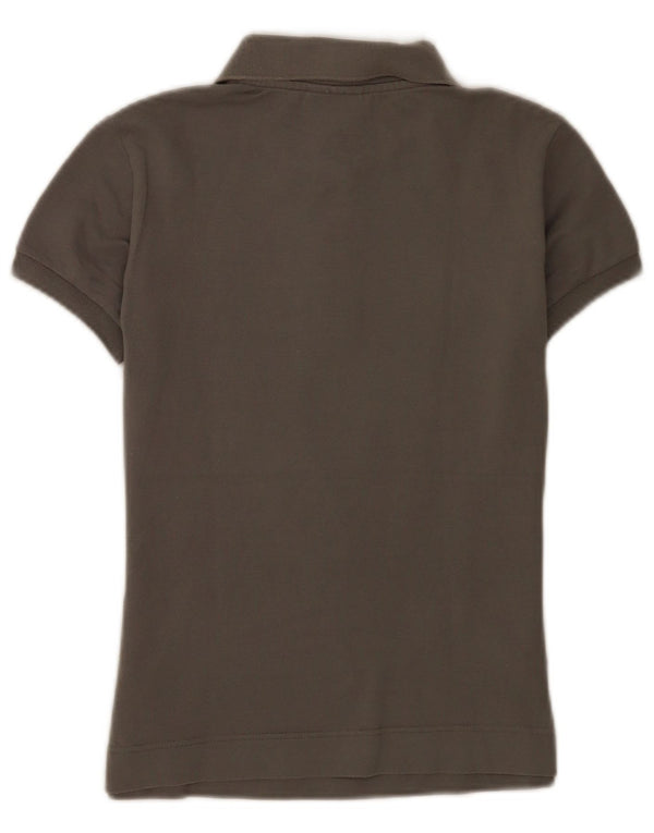 Polo Lacoste Mujer Talla 36 Pequeño Algodón Gris