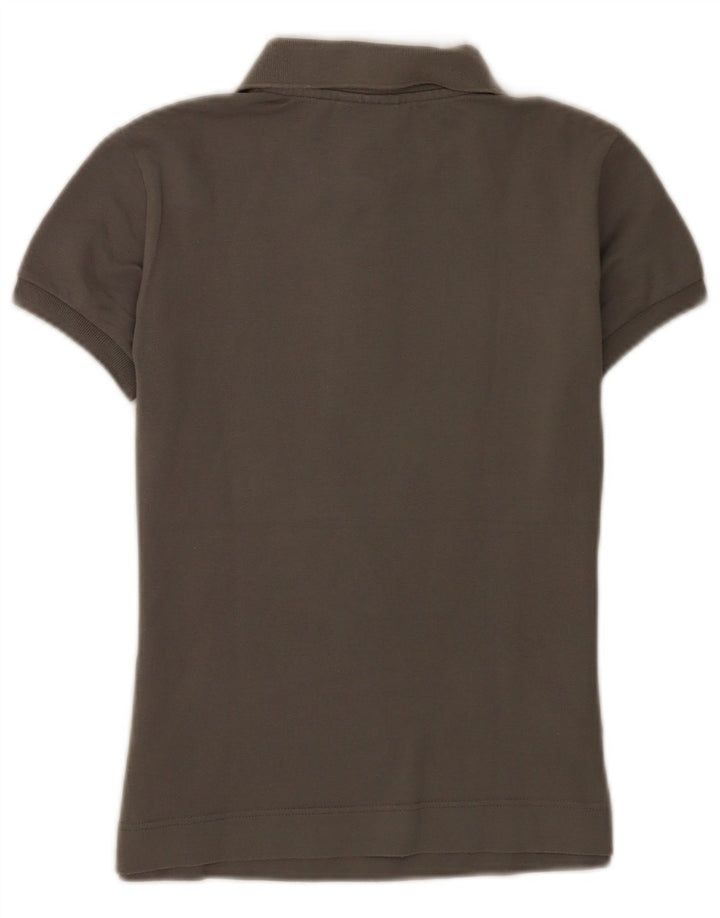 Polo Lacoste Mujer Talla 36 Pequeño Algodón Gris