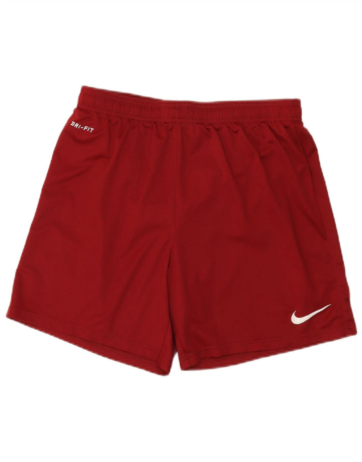NIKE Pantalones cortos deportivos Dri Fit para hombre Poliéster burdeos medio