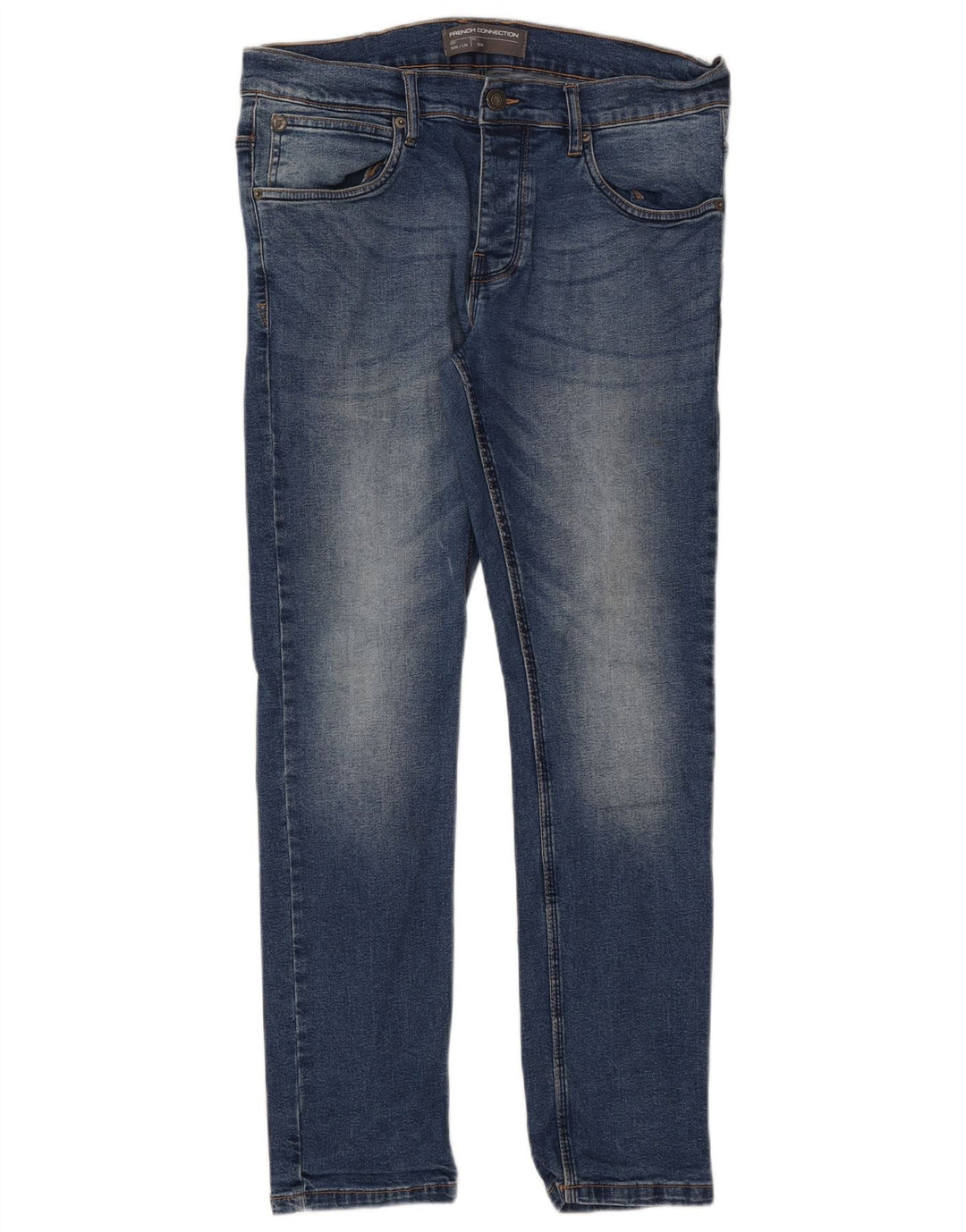 FRENCH CONNECTION Vaqueros ajustados para hombre W34 L30 Algodón azul