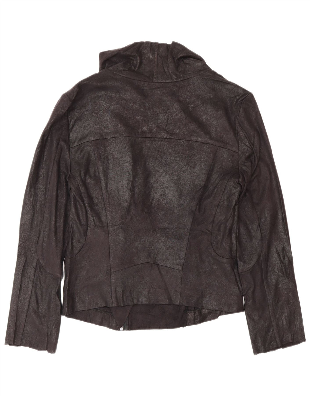 Calvin Klein Chaqueta Bomber de Piel sintética para Mujer UK 10 Small Black Biker
