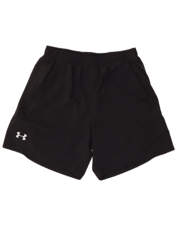 Under Armour Pantalones cortos deportivos para hombre poliéster negro grande
