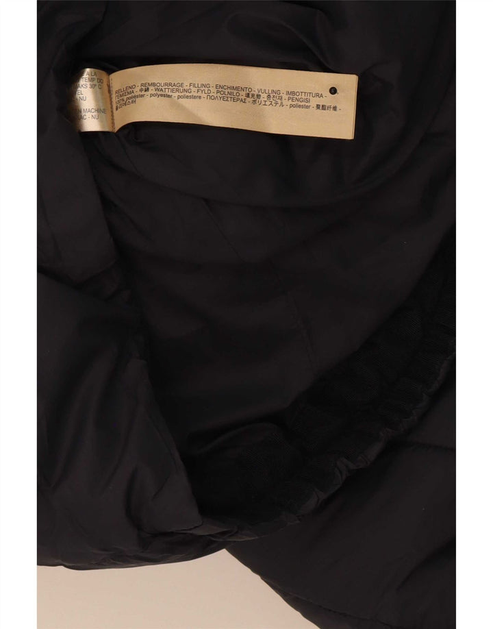 Massimo Dutti Abrigo Acolchado Mujer UK 10 Small Azul Marino Poliéster
