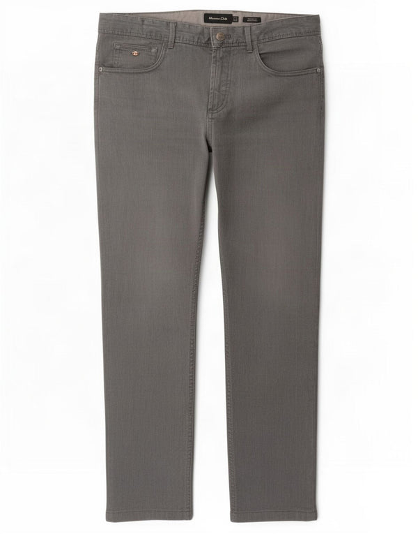 Massimo Dutti Pantalones Casual Fit Hombre EU 40 Medium W31 L28 Gris