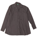 Benetton Camisa Extragrande Mujer ES 40 Pequeña Algodón Gris