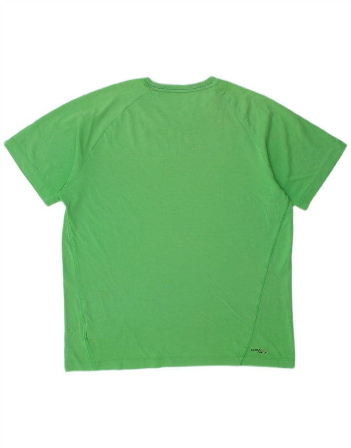 ADIDAS Camiseta gráfica para hombre Top grande verde