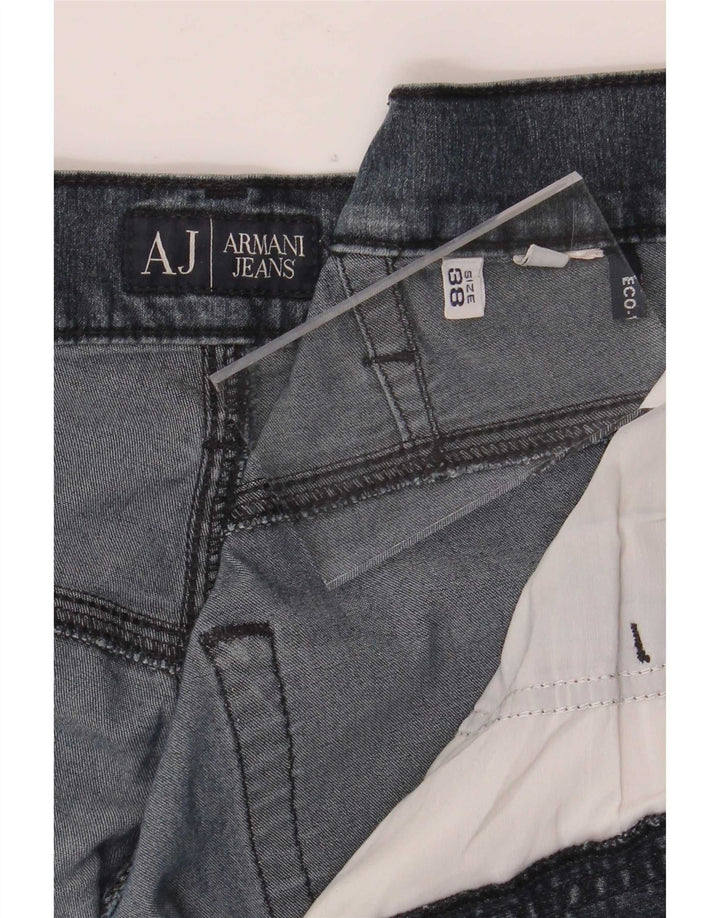 Armani Jeans rectos para hombre W38 L29 Azul marino