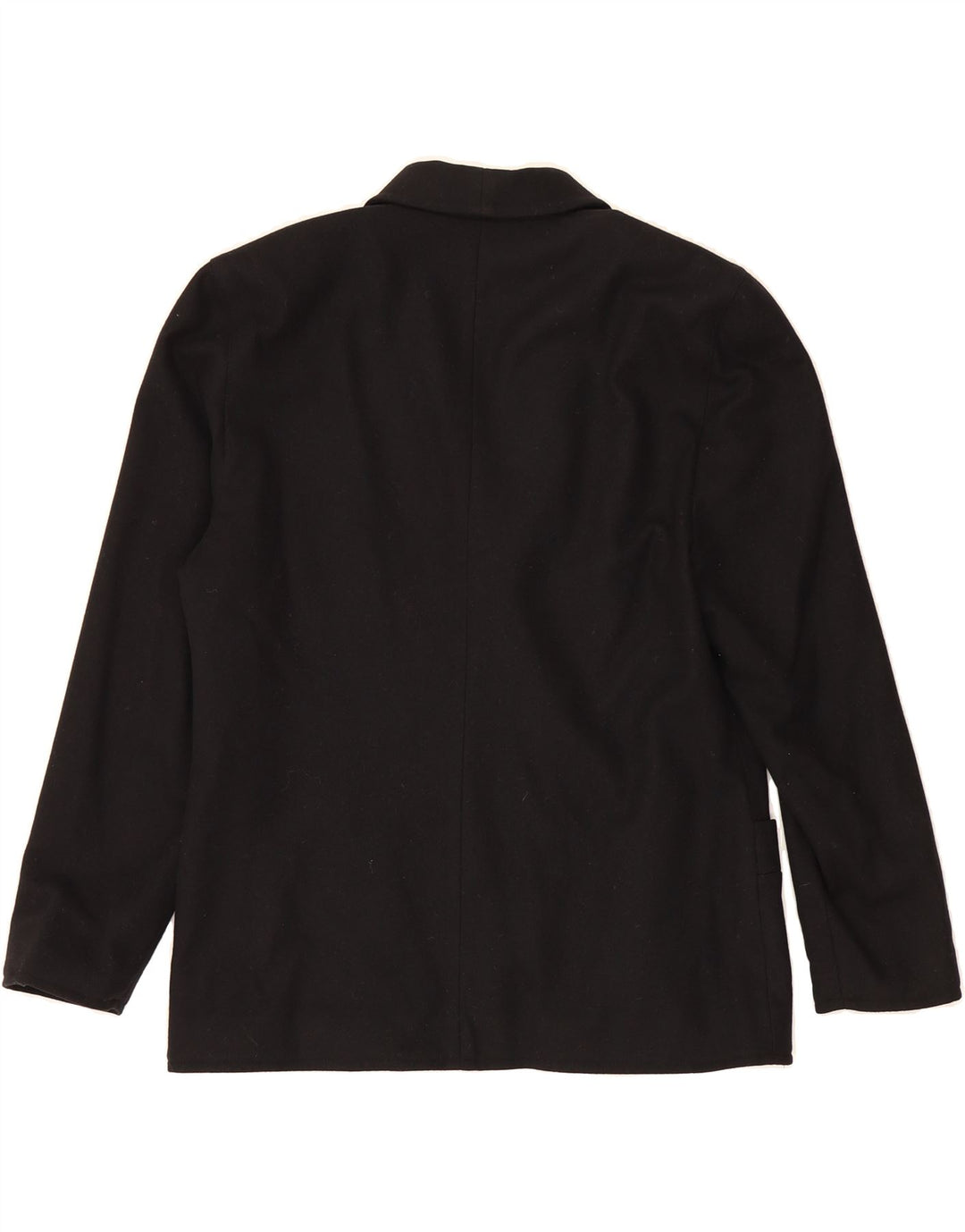 VINTAGE Womens Double Breasted Blazer Jacket IT 46 Large Black Wool Vintage Vintage and Second-Hand Vintage from Messina Hembry 
