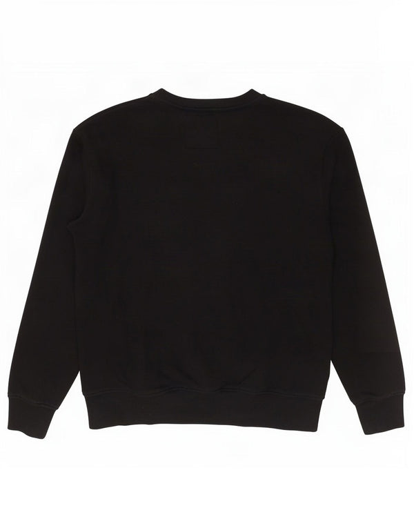 G-Star Hombre Sudadera Gráfica Jumper Large Algodón Negro