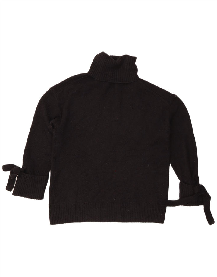Zara Suéter De Cuello Alto De Gran Tamaño para Mujer Reino Unido 44 Acrílico Negro Mediano