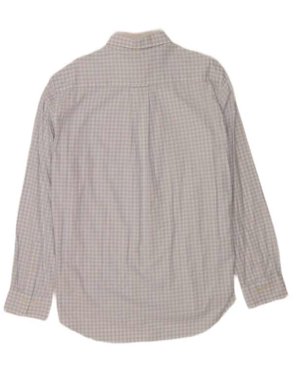 Camisa Gant Regular Fit para hombre Talla 43/44 17 1/2 XL Algodón a cuadros azul