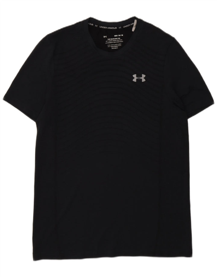 Under Armour Camiseta Heat Gear para hombre Top Poliéster a rayas gris medio