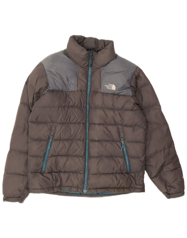 The North Face Chaqueta acolchada para hombre ES 38 Nylon color block gris medio