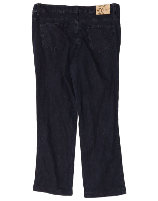 Geox Jeans rectos Respira para mujer IT 48 XL W34 L27 Algodón azul marino