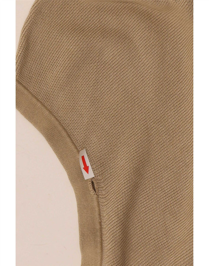 Izod Mens Vest Tank Top XL Beige Cotton