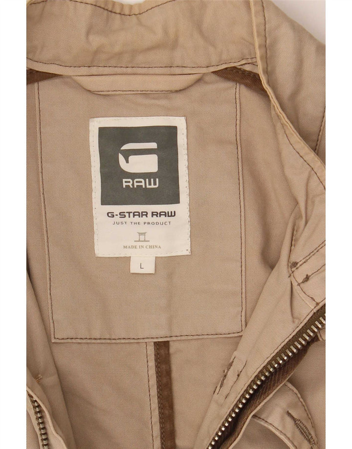 G-Star Chaqueta Bomber para Hombre UK 40 Grande Algodón Beige