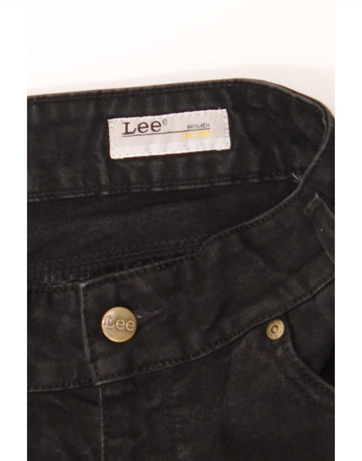 Vaqueros Lee Mujer Rectos W30 L32 Algodón Negro