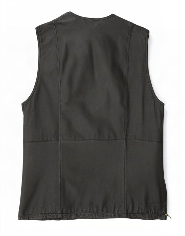 Canda Womens By C&A Chaleco de cuero UK 20 2XL Negro