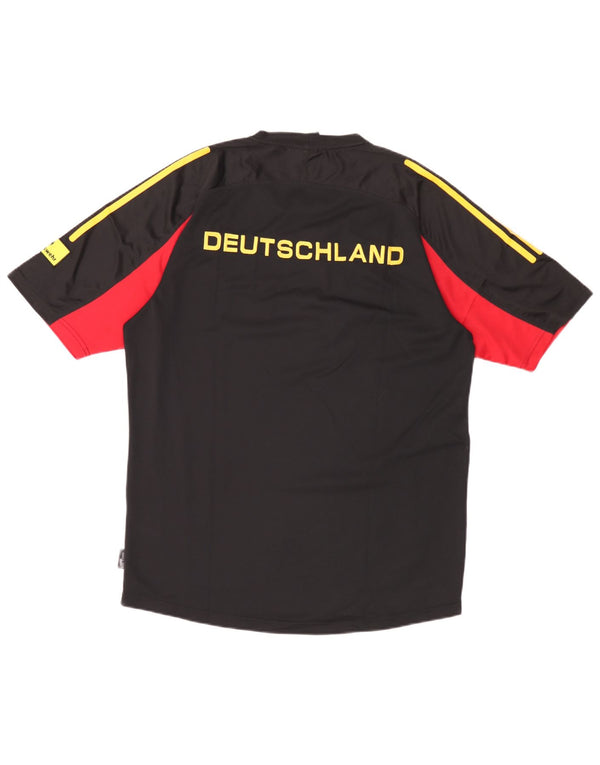 Adidas Camiseta gráfica Deutshland para hombre UK 42/44 Large Black Colourblock
