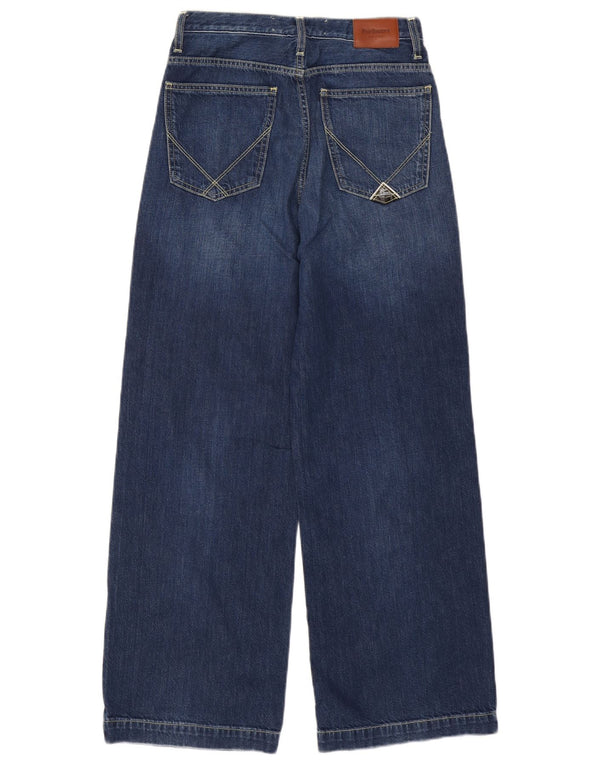Roy Rogers Jeans de pierna ancha y cintura alta para mujer W25 L28 Algodón azul