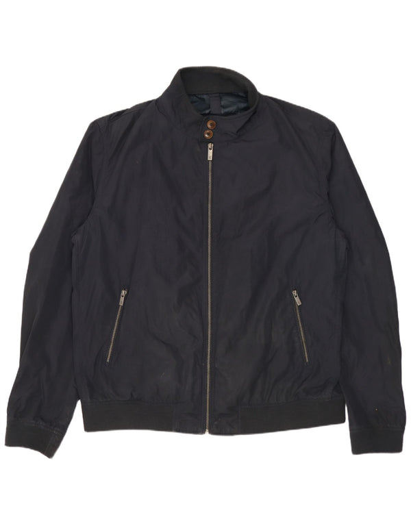 Massimo Dutti Cazadora Bomber Hombre UK 44 2XL Azul Marino Poliéster