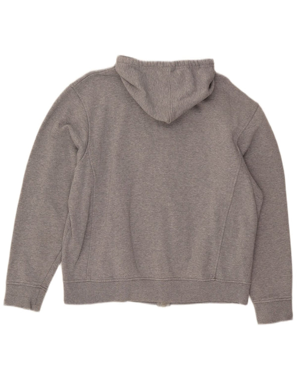 Fila Suéter con capucha y cremallera gráfica para mujer 2XL Algodón moteado gris