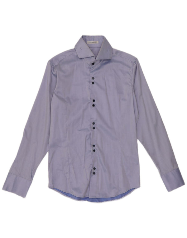 Naracamicie Camisa Hombre XS Azul Algodón Clásico