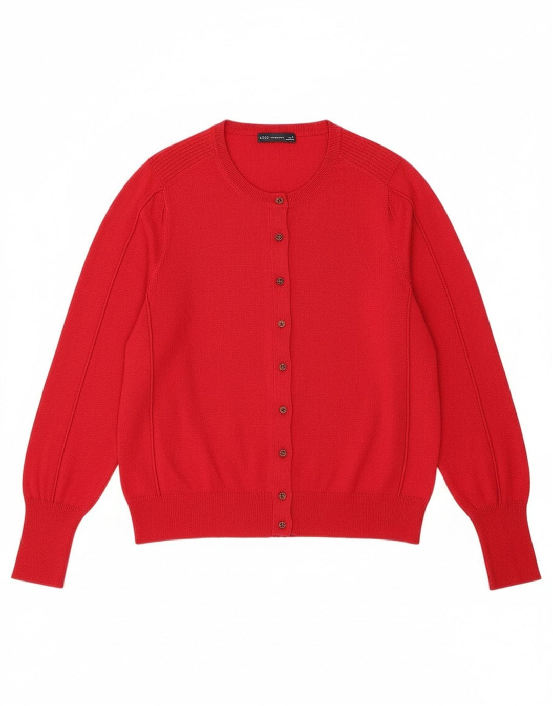 Marks & Spencer Suéter tipo cárdigan corto para mujer UK 46 Viscosa roja grande