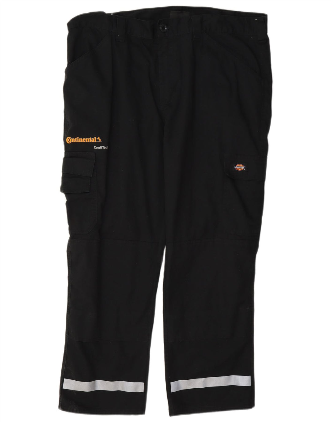 Dickies Pantalones cargo rectos para hombre W40 L28 Poliéster color block negro