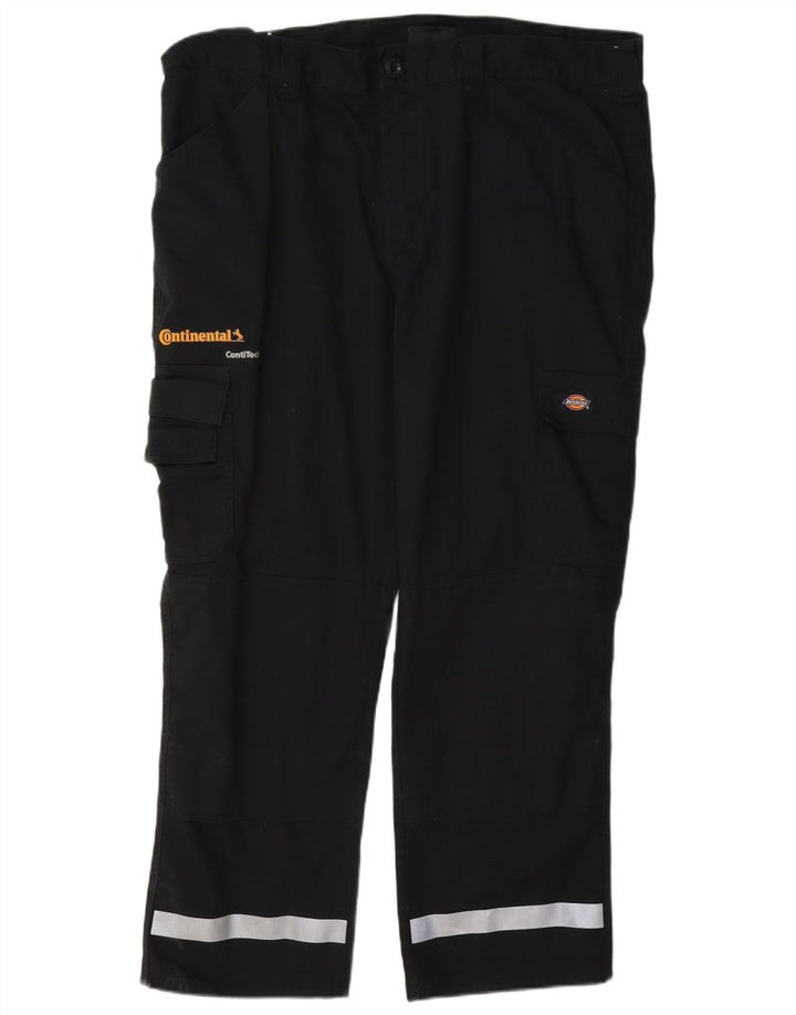 Dickies Pantalones cargo rectos para hombre W40 L28 Poliéster color block negro