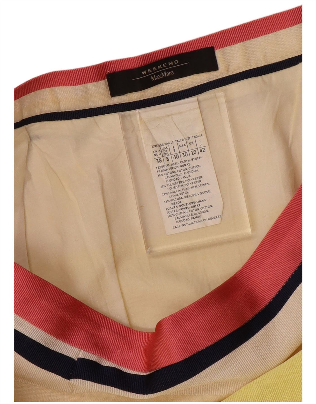 MAX MARA Falda lápiz de fin de semana para mujer UK 10 Small W28 Multicolor