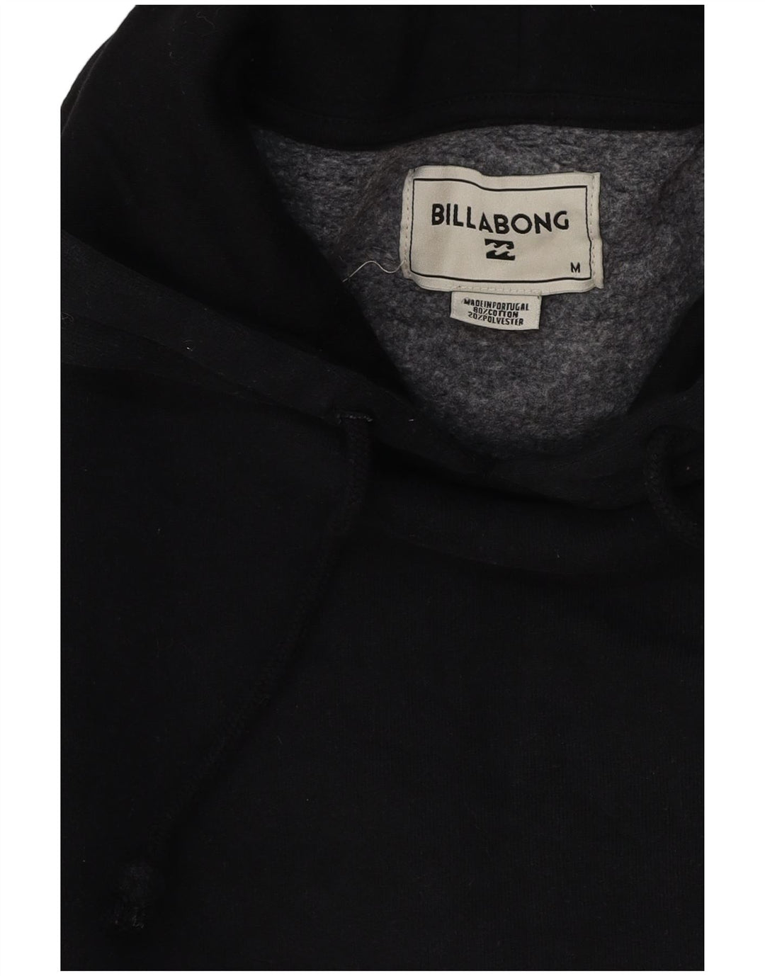 BILLABONG Jersey con capucha gráfica para hombre Algodón negro mediano