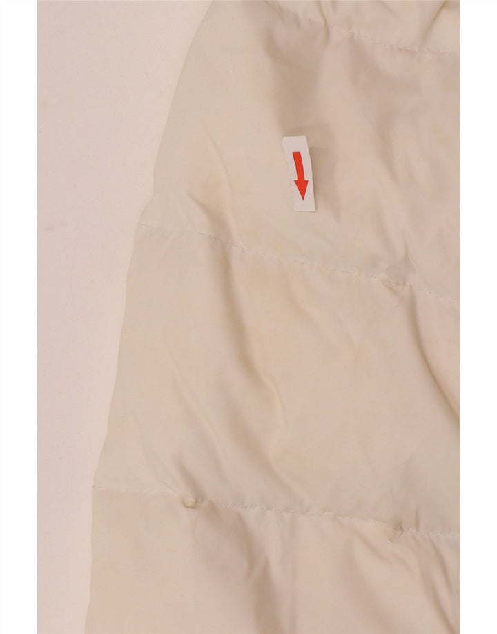 Chaqueta acolchada con capucha para mujer Phard UK 44 Medium White Nylon