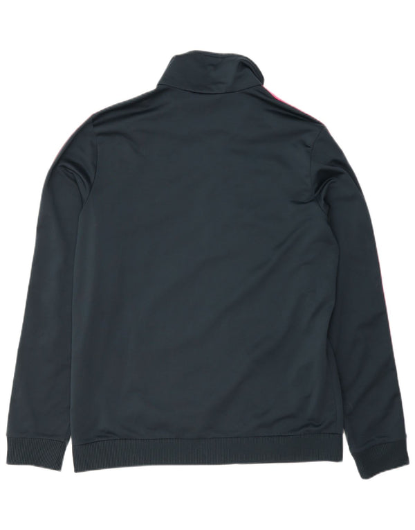 Adidas Mujer Chándal Top Chaqueta UK 12/14 Medio Azul Marino Poliéster