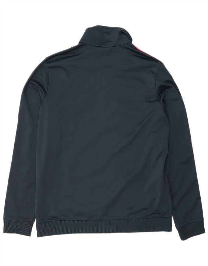 Adidas Mujer Chándal Top Chaqueta UK 12/14 Medio Azul Marino Poliéster