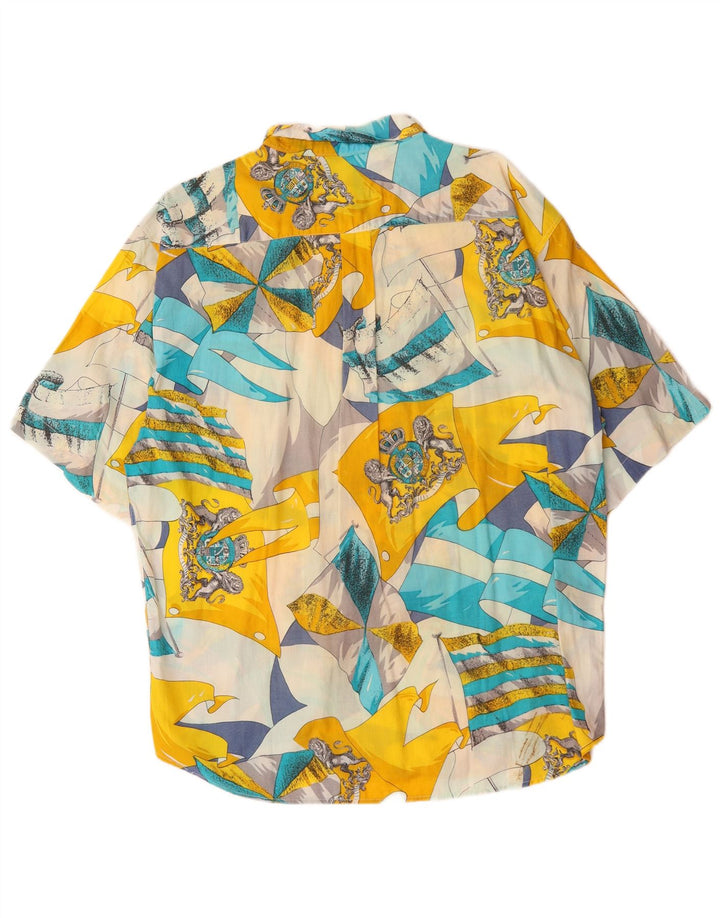 Massaro Hombre Camisa Manga Corta Estampado Abstracto XL Multicolor