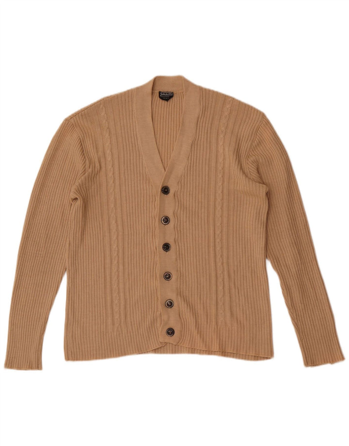 Settebello - Cárdigan para hombre, talla pequeña, color beige