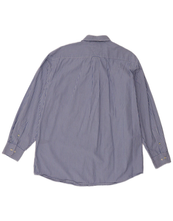 Camisa Tommy Hilfiger para hombre talla 16 1/2 grande algodón a rayas azules