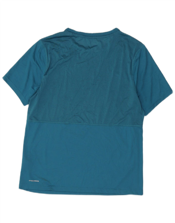 Camiseta Reebok Hombre Top Large Azul Colorblock Poliéster