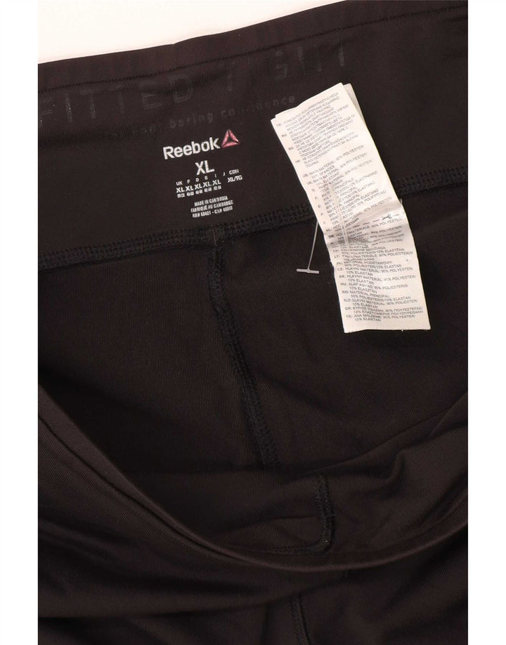 Leggings Reebok Mujer ES 20/22 XL Negro Poliéster