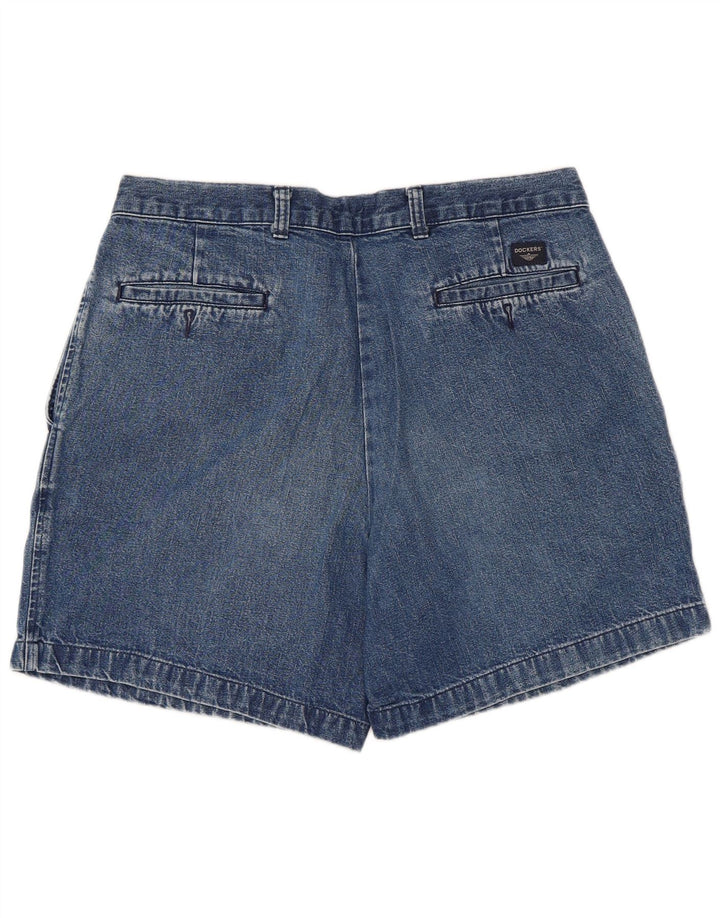 Dockers Shorts De Mezclilla Para Mujer W34 Algodón Azul Grande