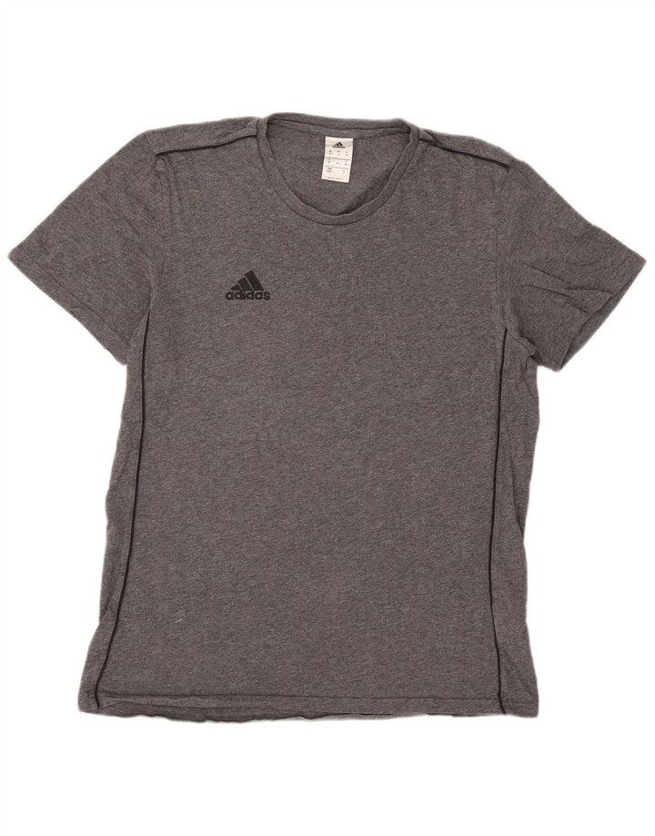 Camiseta Adidas Hombre Top Algodón Gris Medio
