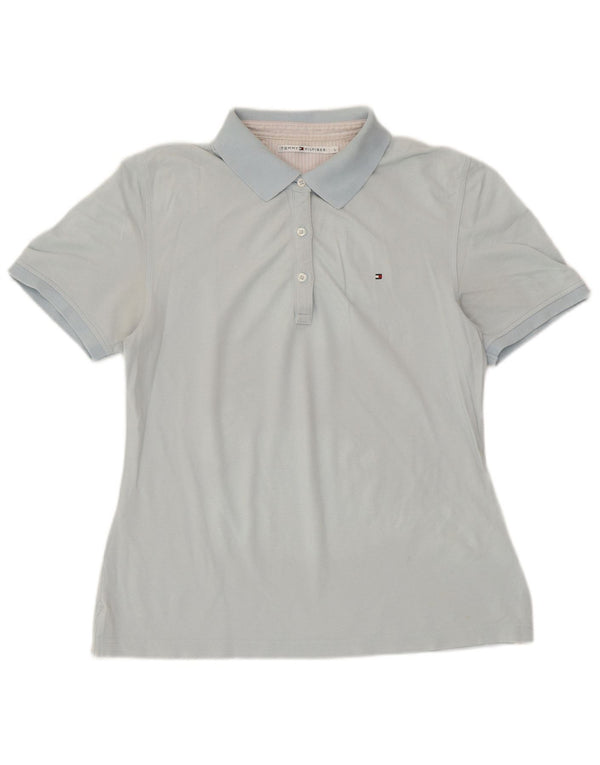 TOMMY HILFIGER Polo para mujer UK 44 Grande Algodón azul