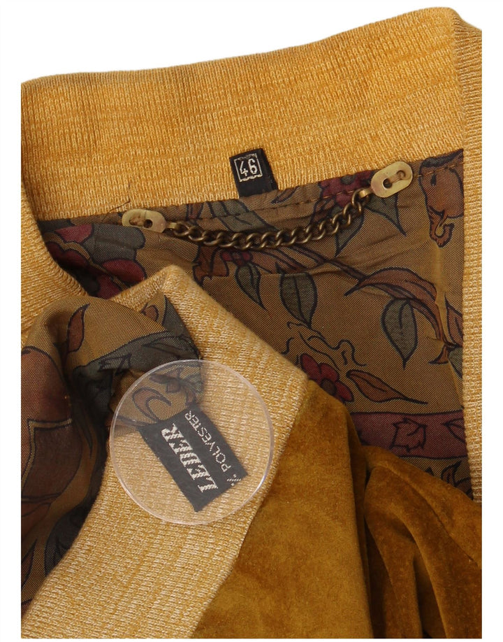 Vintage mujer oversized ante bomber chaqueta IT 46 cuero marrón grande