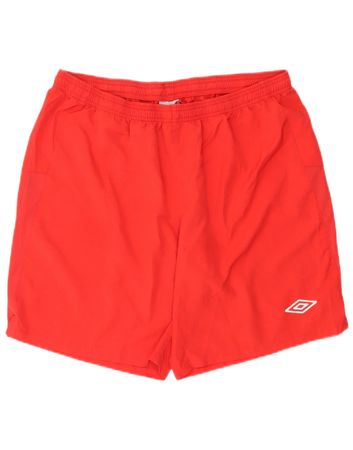 Under Armour Pantalones cortos deportivos para hombre 2XL Poliéster rojo