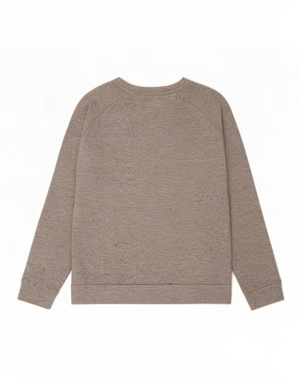 Zara Hombre Sudadera Jumper Large Gris Moteado Poliéster