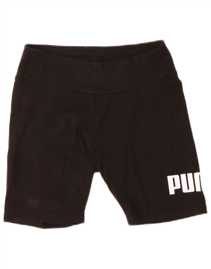 PUMA Pantalones cortos deportivos gráficos para mujer UK 12 Medium Black