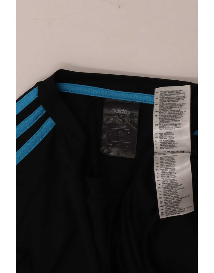 Adidas Mens Climalite Camiseta Top Medio Negro Poliéster
